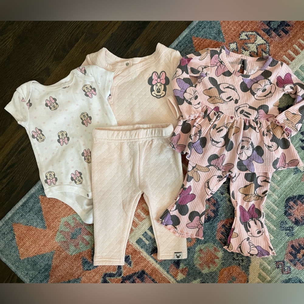 Baby Girl 3-6m Disney Baby Minnie Mouse Bundle